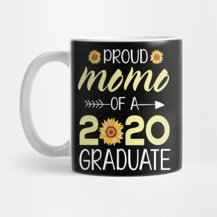 Sunflowers Proud Momo Of A 2020 Graduate Senior Student Happy Class Of School Last Day Of School Mug